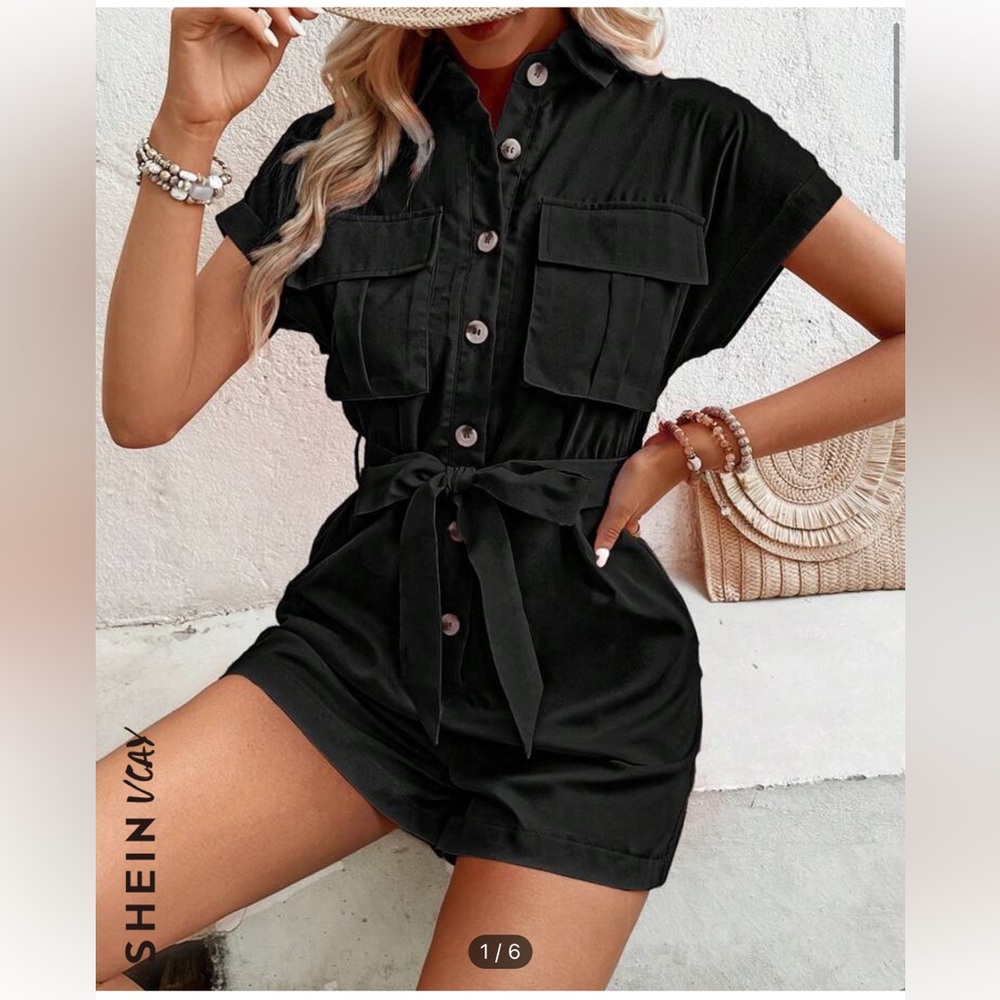 SHEIN XL ROMPER WITH POCKETS